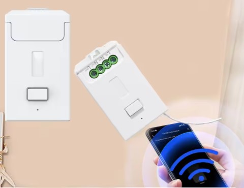 Wireless Kinetic Grid Switch white + RF & WiFi Receiver Kit
