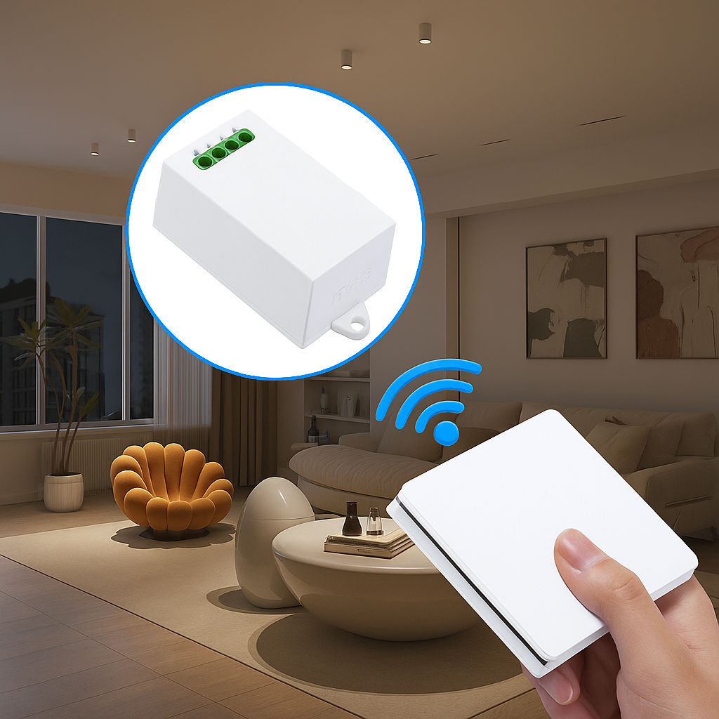 Wireless Kinetic Switch with Receiver