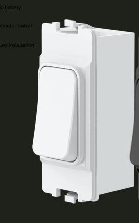 Wireless Kinetic Grid Switch white + RF & WiFi Receiver Kit